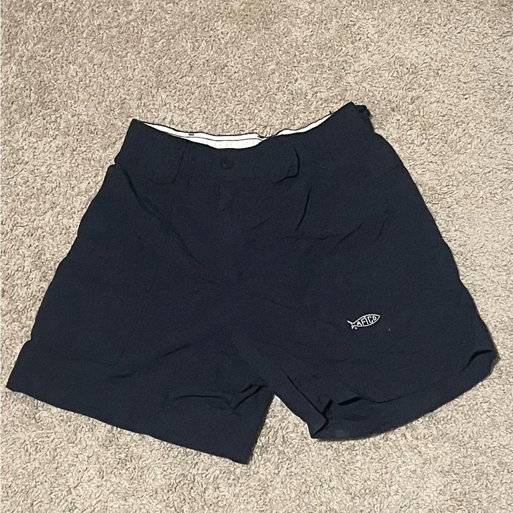 AFTCO Men's Navy Athletic Shorts